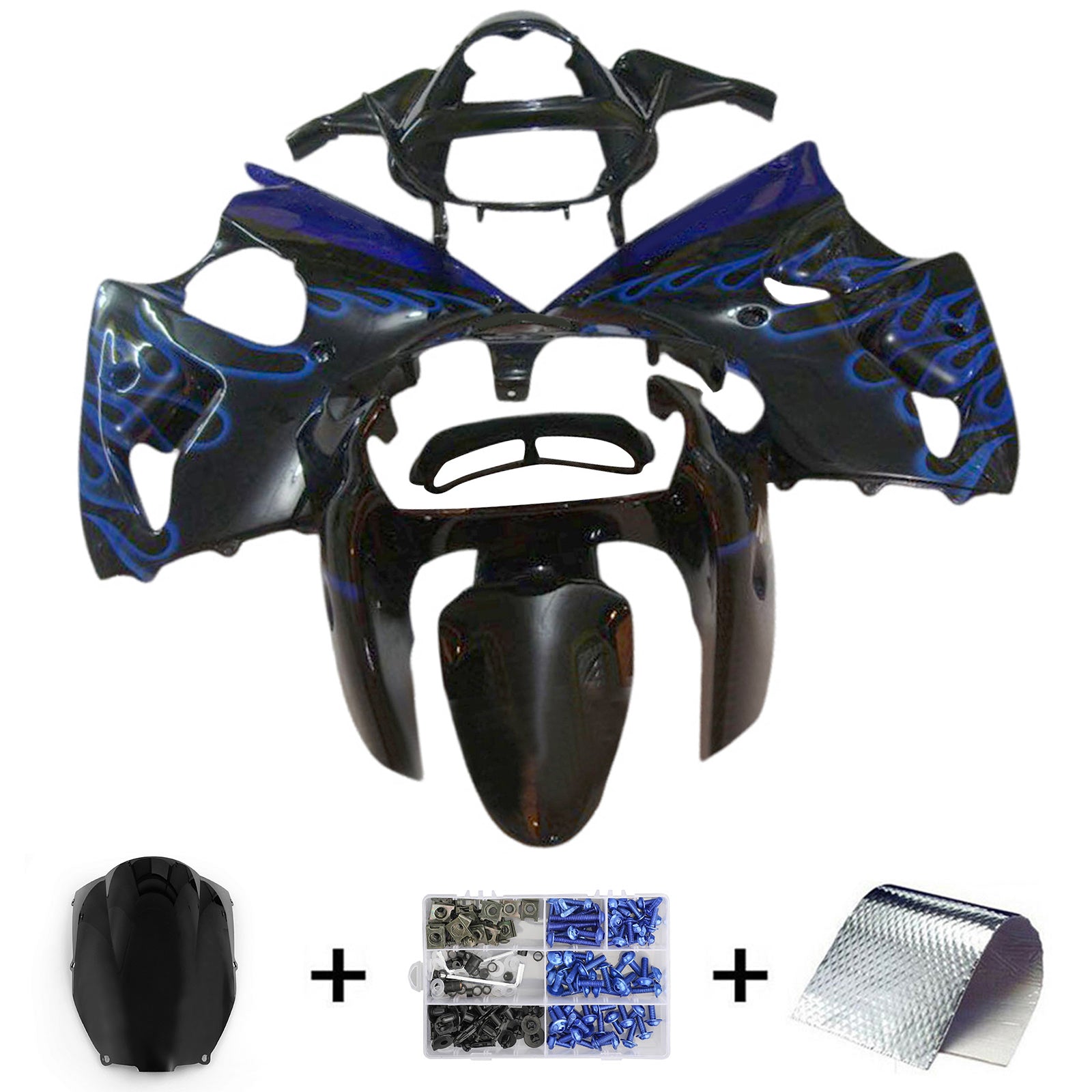 Kawasaki ZX6R 636 2000-2002 ZZR600 2005-2008 Fairing Kit Bodywork