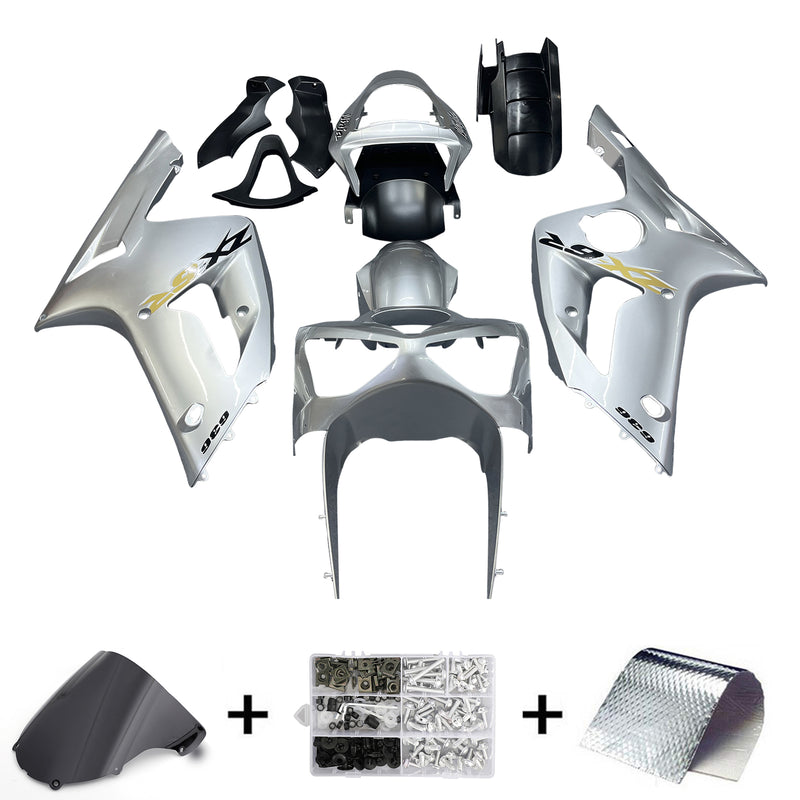 Fairings 2003-2004 Kawasaki ZX6R 636 Silver Ninja Generic