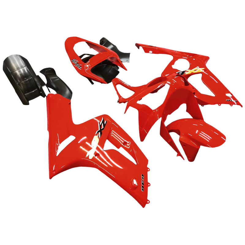 Carenados 2003-2004 Kawasaki ZX6R 636 Rojo Ninja Genérico