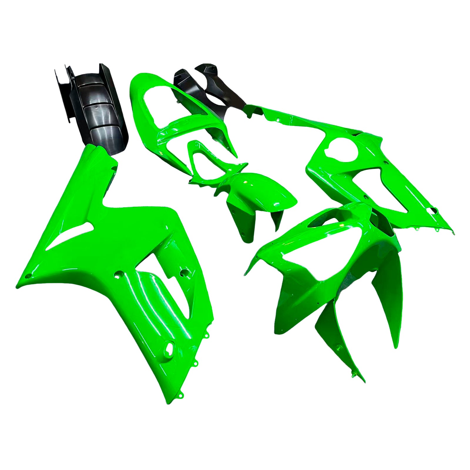 Fairings 2003-2004 Kawasaki ZX6R 636 Green Ninja  Generic
