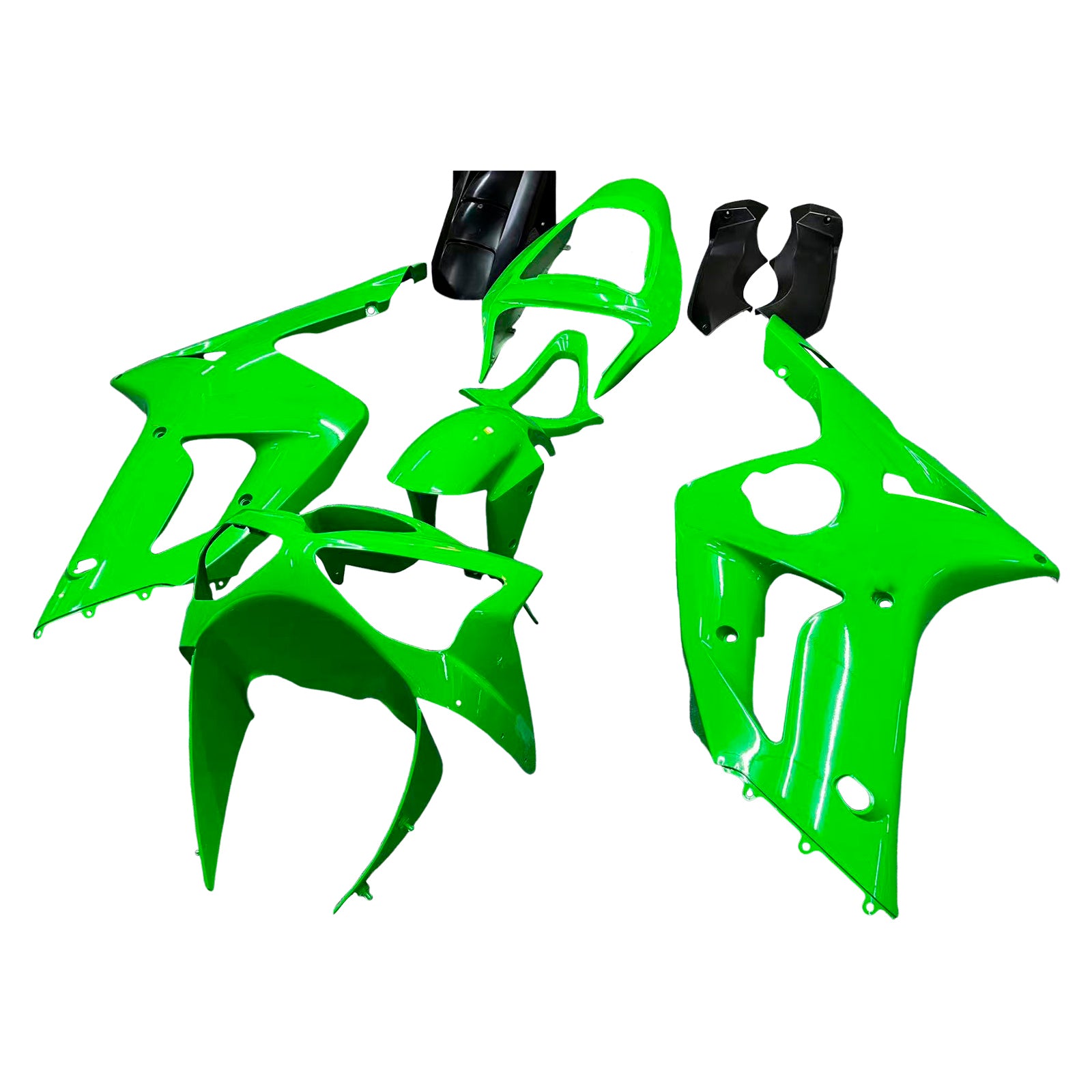 Fairings 2003-2004 Kawasaki ZX6R 636 Green Ninja  Generic