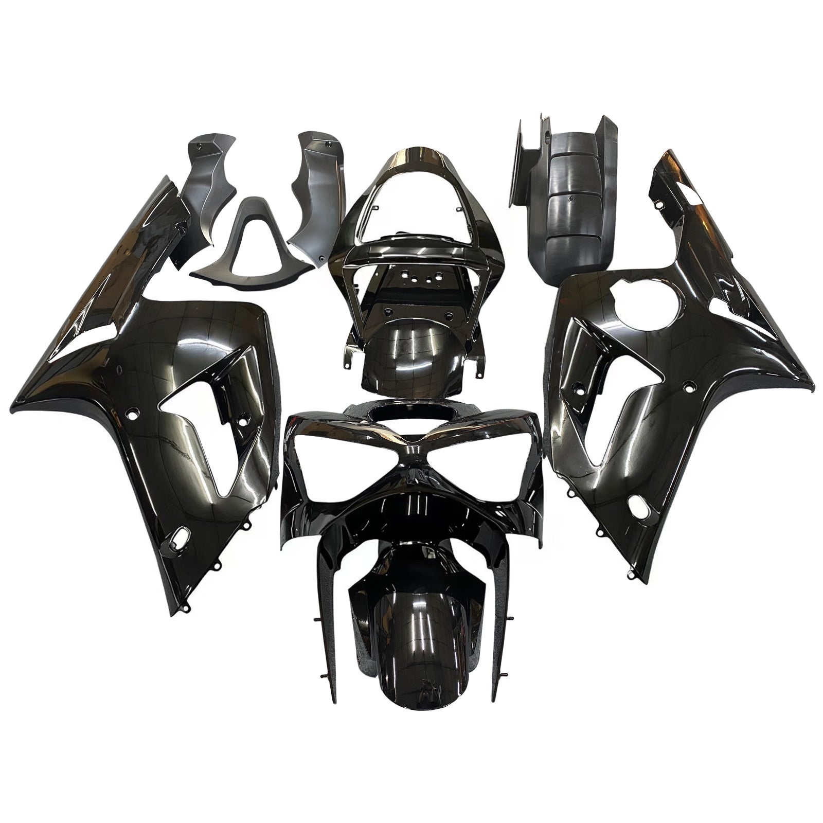 Fairings 2003-2004 Kawasaki ZX6R 636 Black Ninja  Generic