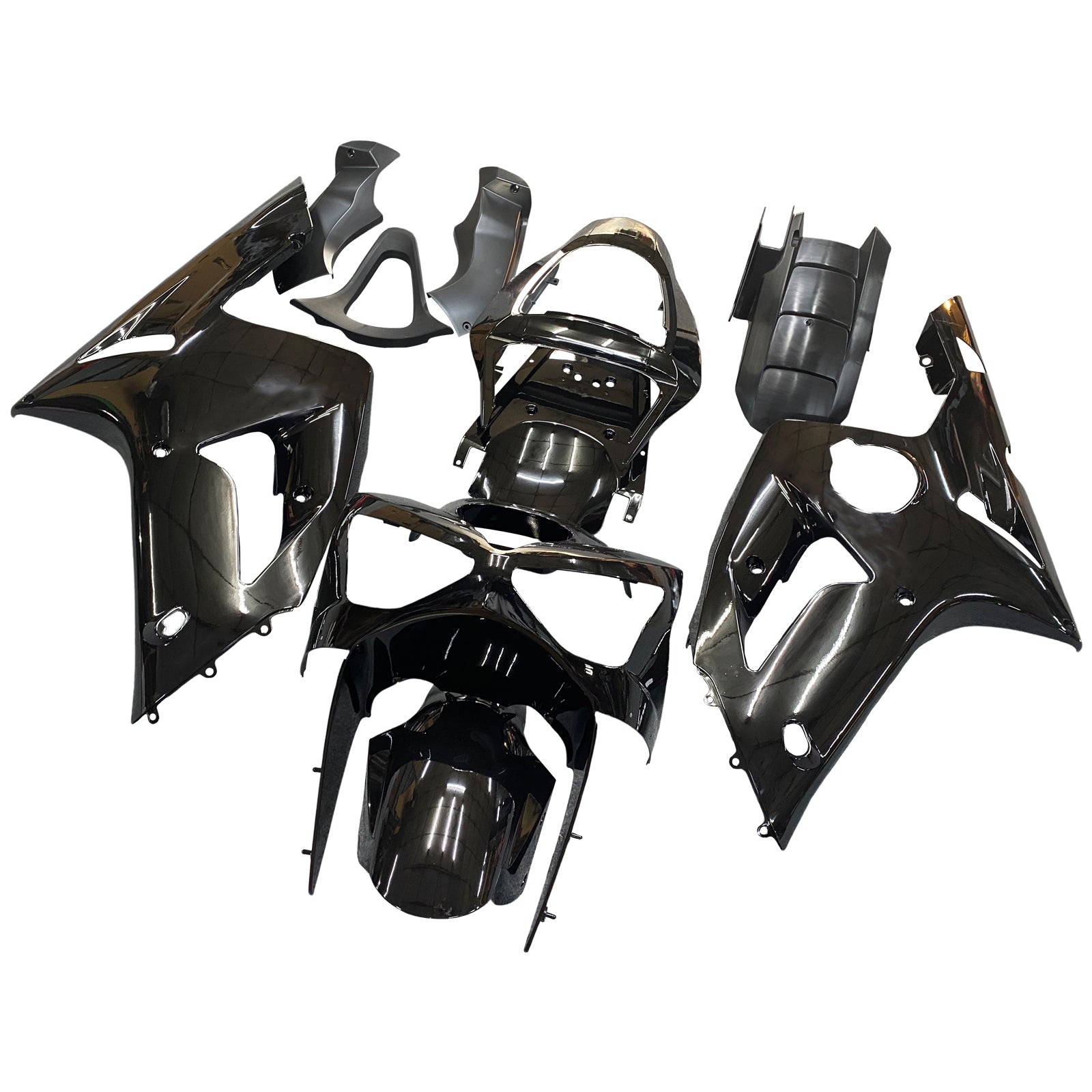 Fairings 2003-2004 Kawasaki ZX6R 636 Black Ninja  Generic