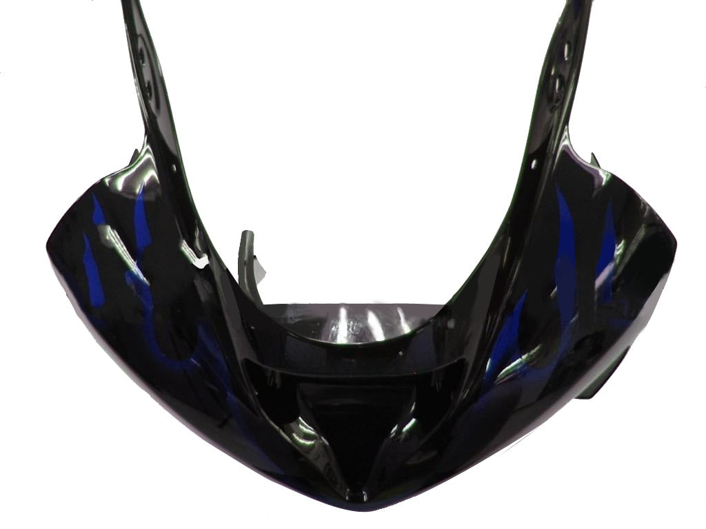 Fairings 2003-2004 Kawasaki ZX6R 636 Black & Blue Flame Ninja Generic
