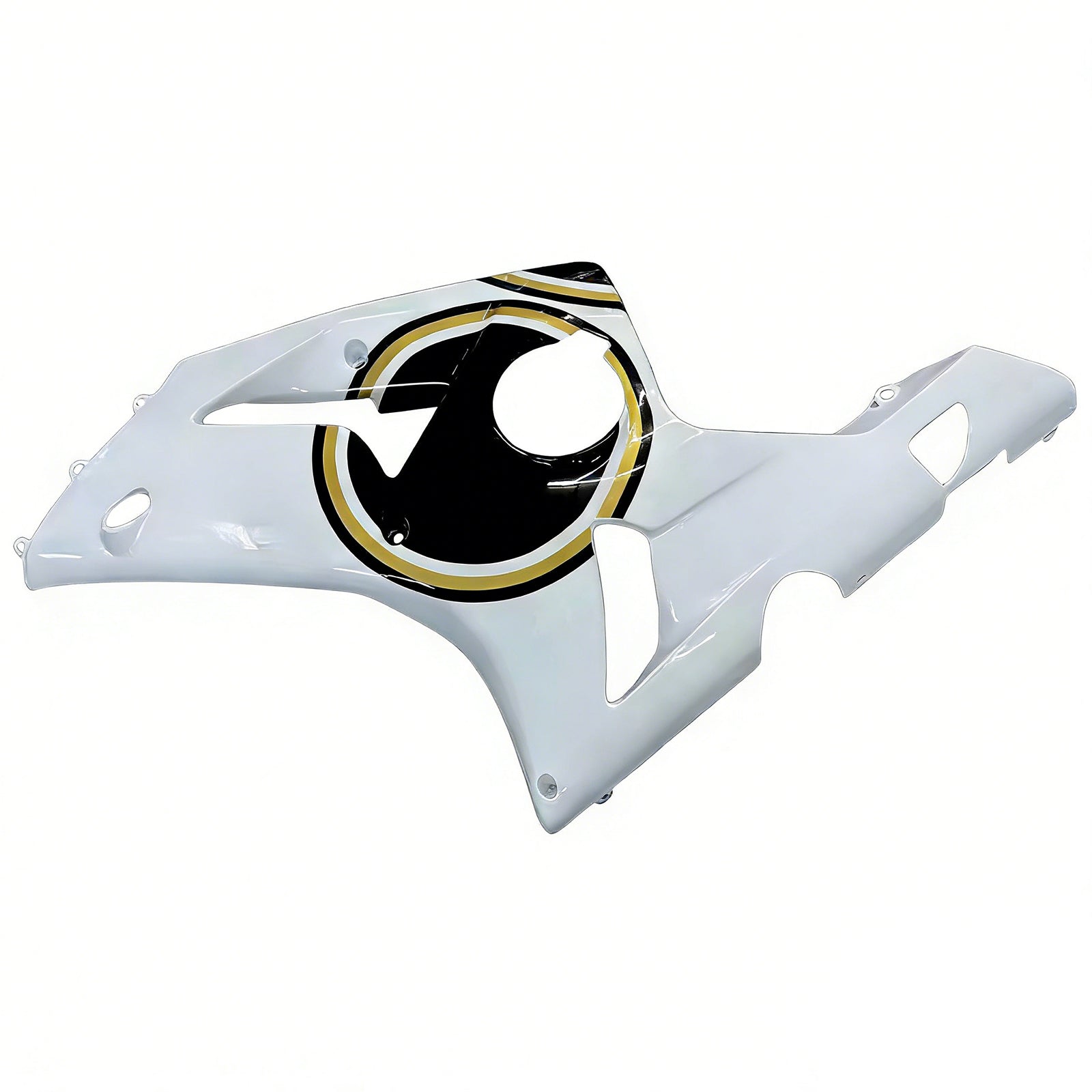 Fairings 2003-2004 Kawasaki ZX6R 636 White Black Lucky Strike  Generic