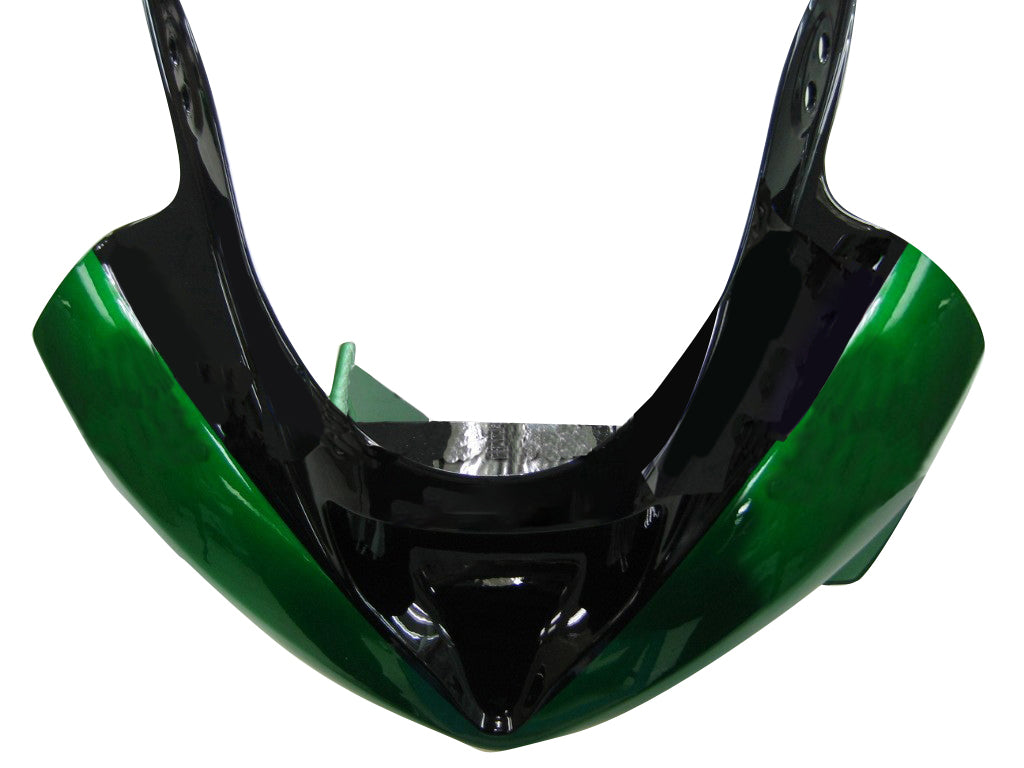 Fairings 2003-2004 Kawasaki ZX6R 636 Green Black elf   Generic