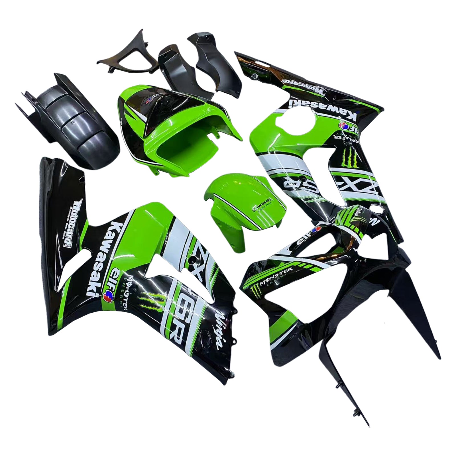 Kawasaki ZX6R 636 2003-2004 Fairing Kit Bodywork Plastic ABS