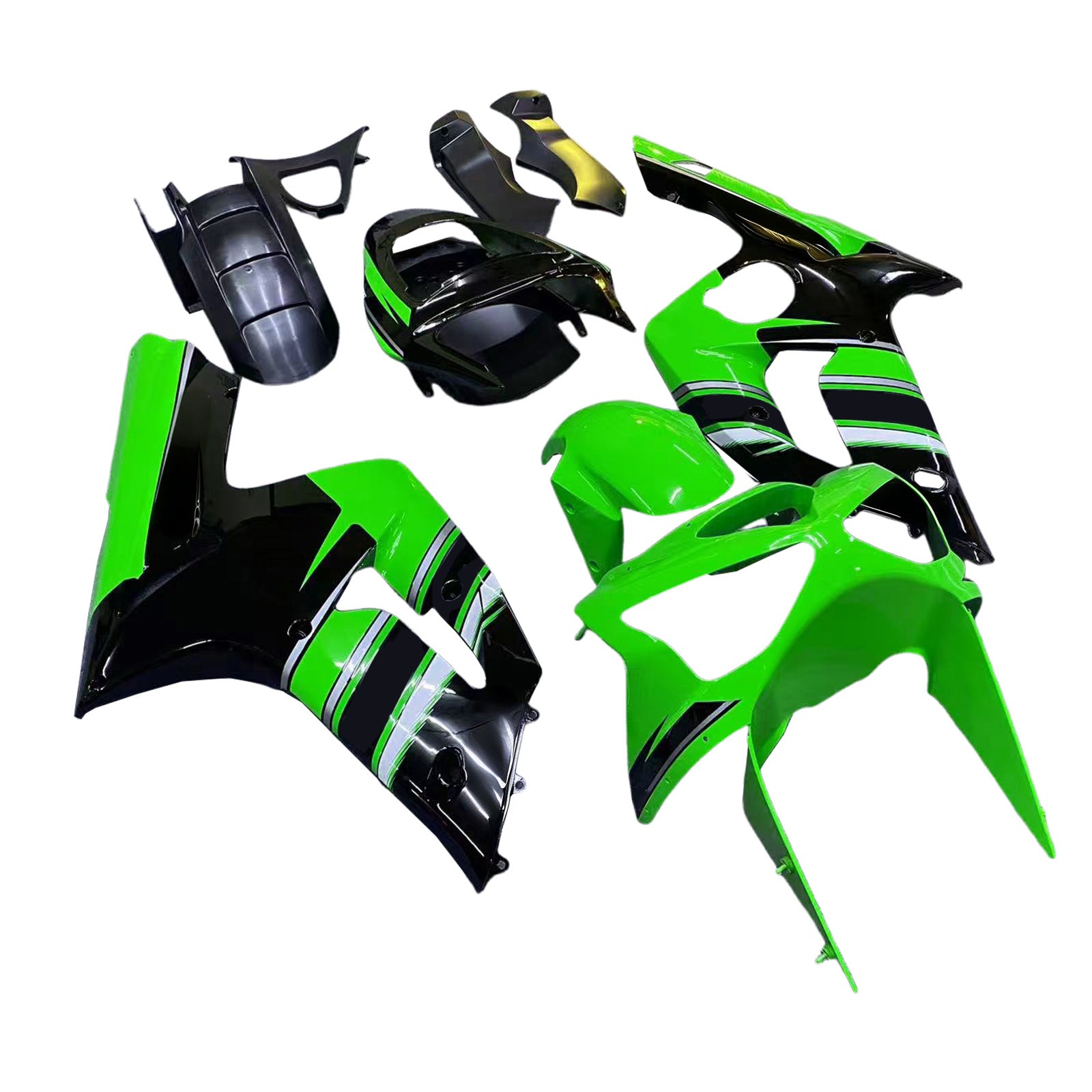 가와사키 ZX6R 636 2003-2004 페어링 키트 차체 플라스틱 ABS