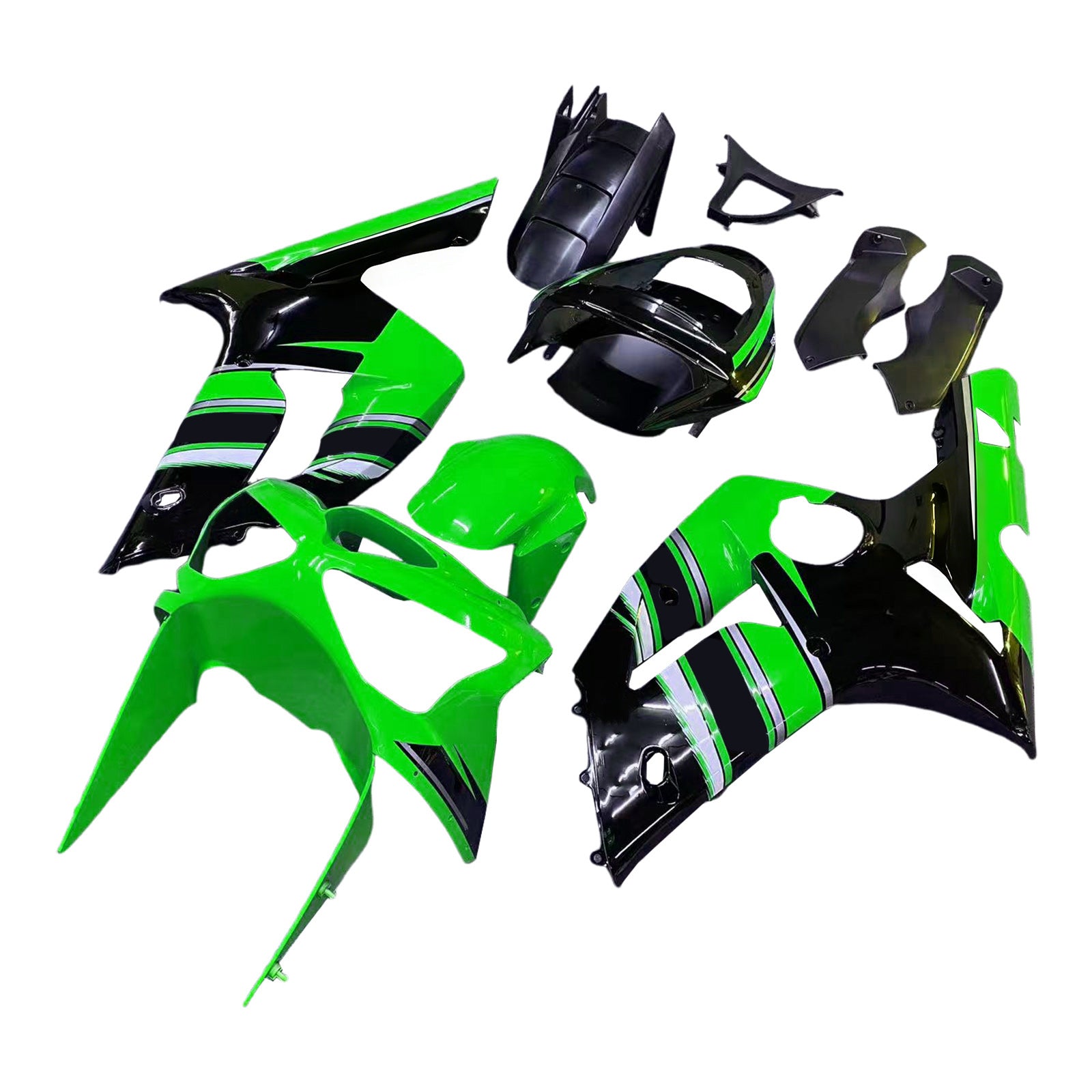 가와사키 ZX6R 636 2003-2004 페어링 키트 차체 플라스틱 ABS