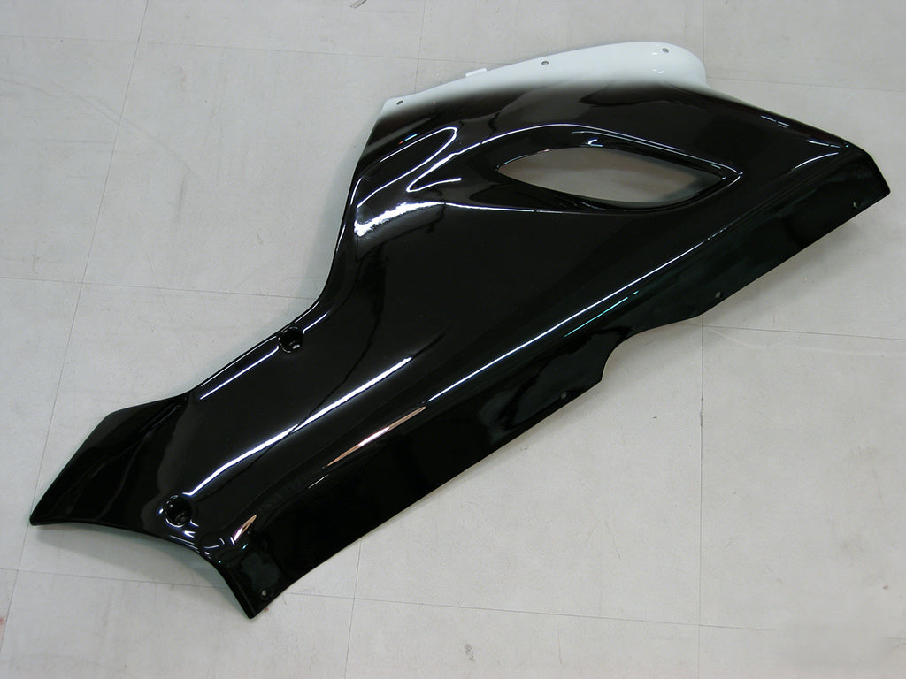 페어링 2005-2006 가와사키 ZX6R 636 블랙 화이트 웨스트 ZX6R 제네릭