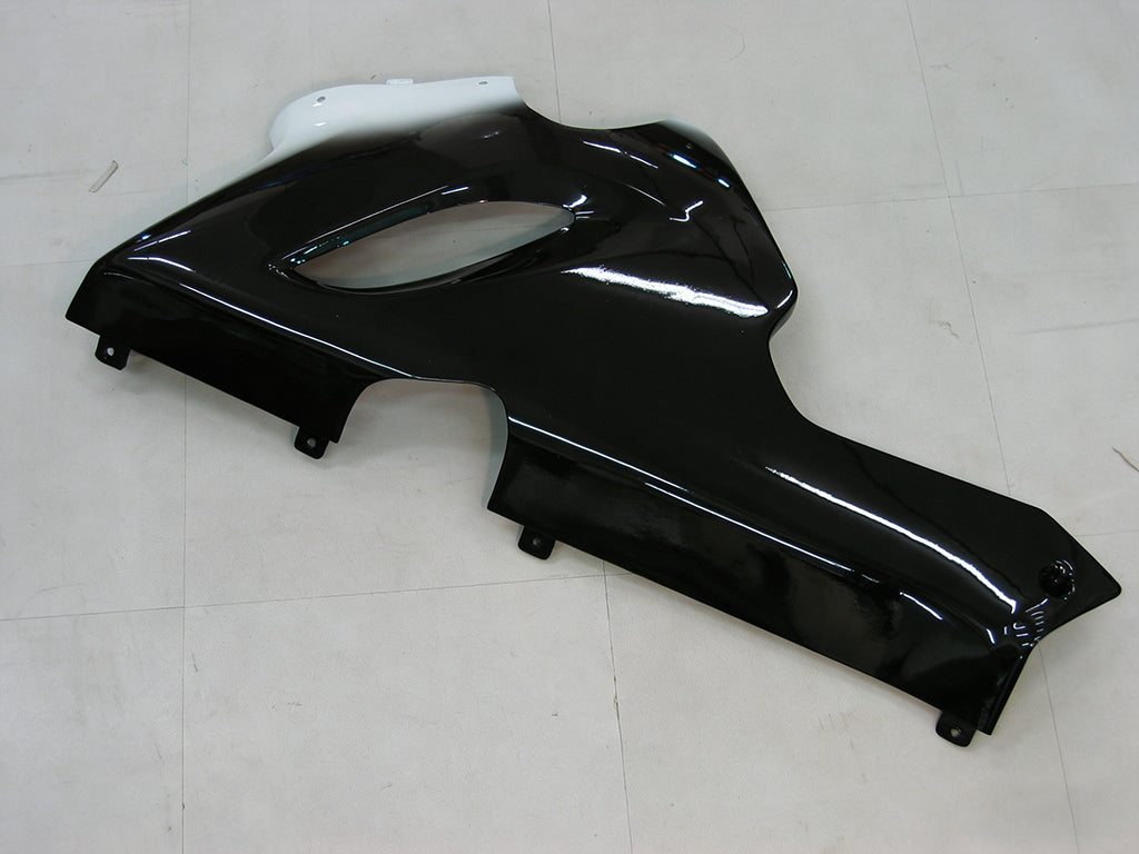 페어링 2005-2006 가와사키 ZX6R 636 블랙 화이트 웨스트 ZX6R 제네릭