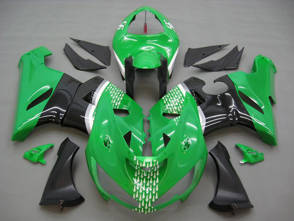 페어링 2005-2006 가와사키 ZX6R 636 그린 블랙 No.56 나카노 제네릭