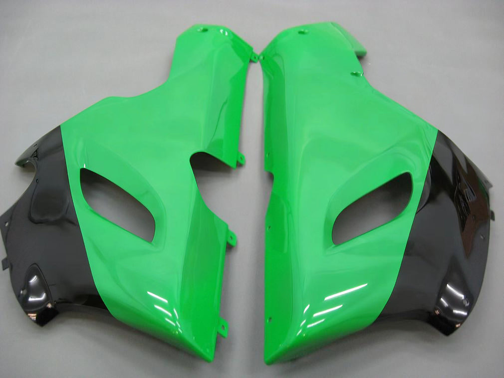 Carenados 2005-2006 Kawasaki ZX6R 636 Verde Negro No.56 Nakano Genérico