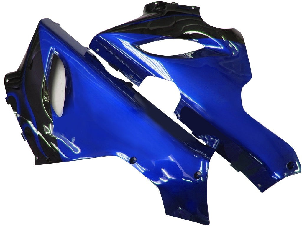 Fairings 2005-2006 Kawasaki ZX6R 636 Black & Blue Flame Ninja Generic