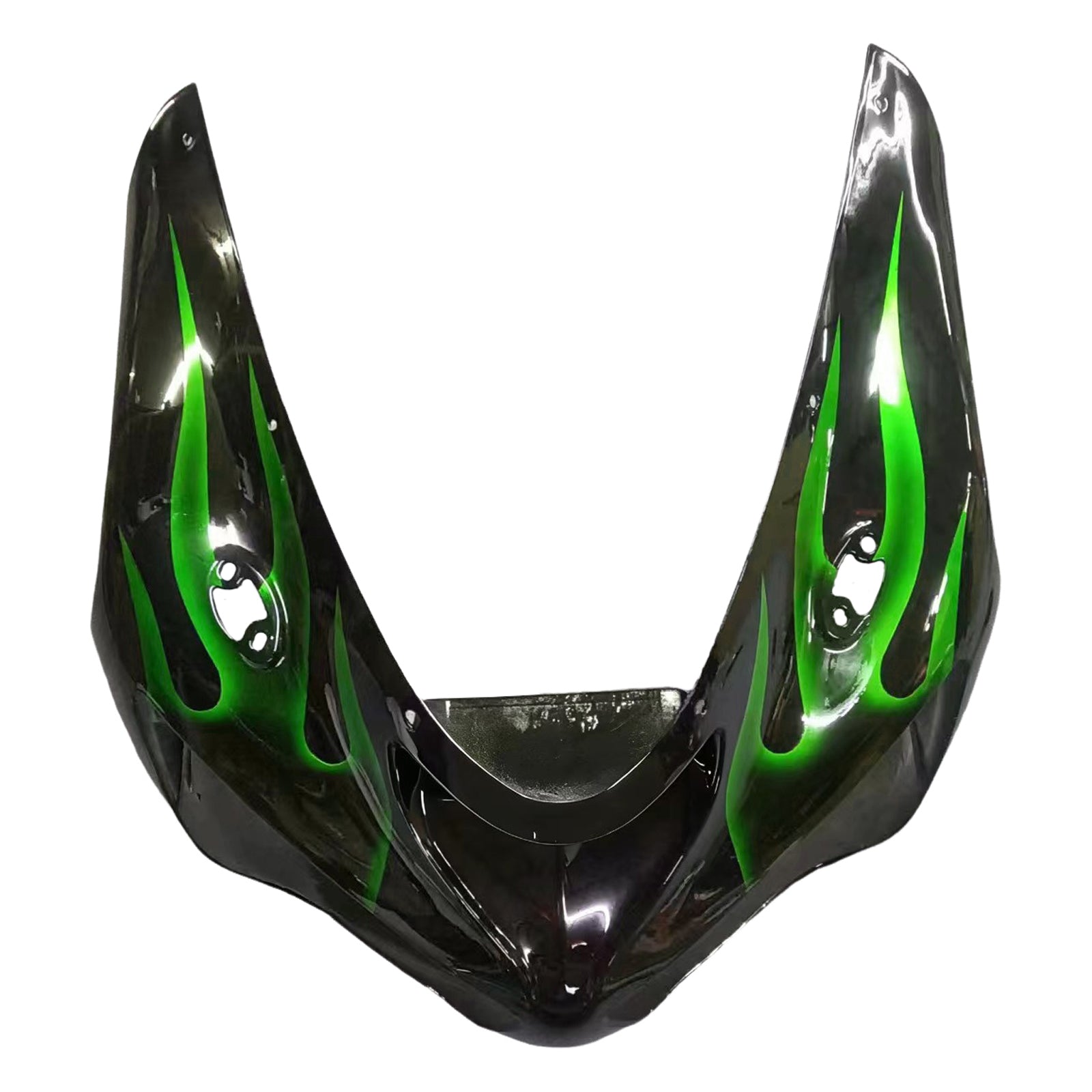 Carenados 2005-2006 Kawasaki ZX6R 636 Negro y Verde Flame Ninja Genérico