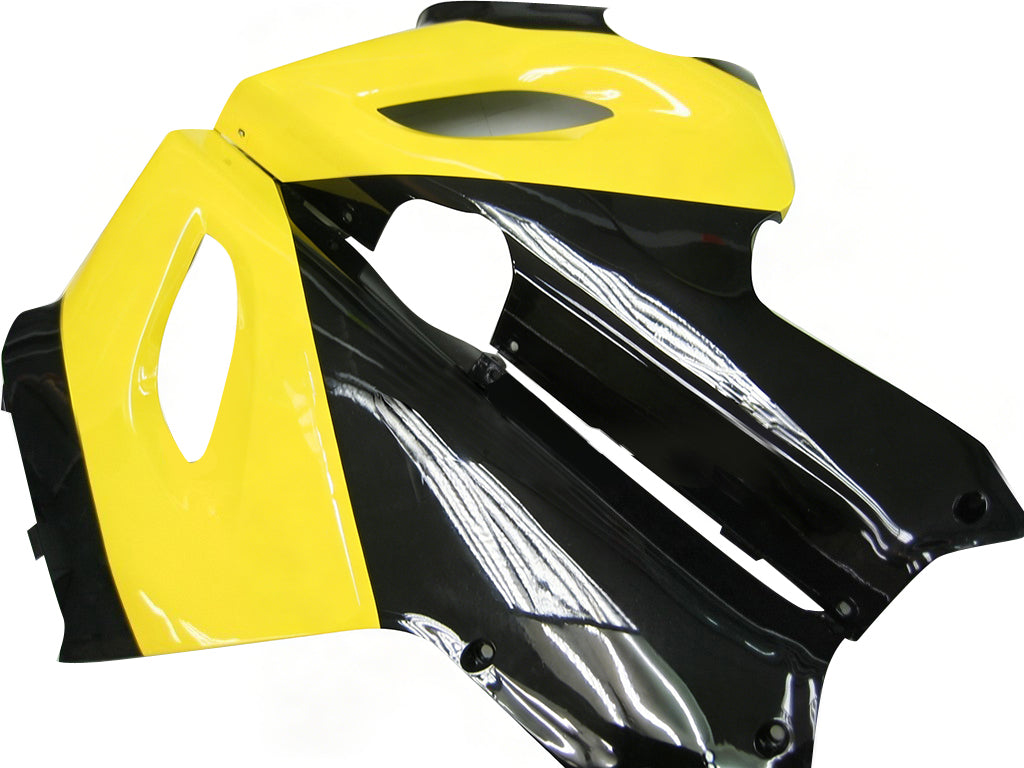페어링 2005-2006 가와사키 ZX6R 636 블랙 옐로우 ZX6R 제네릭