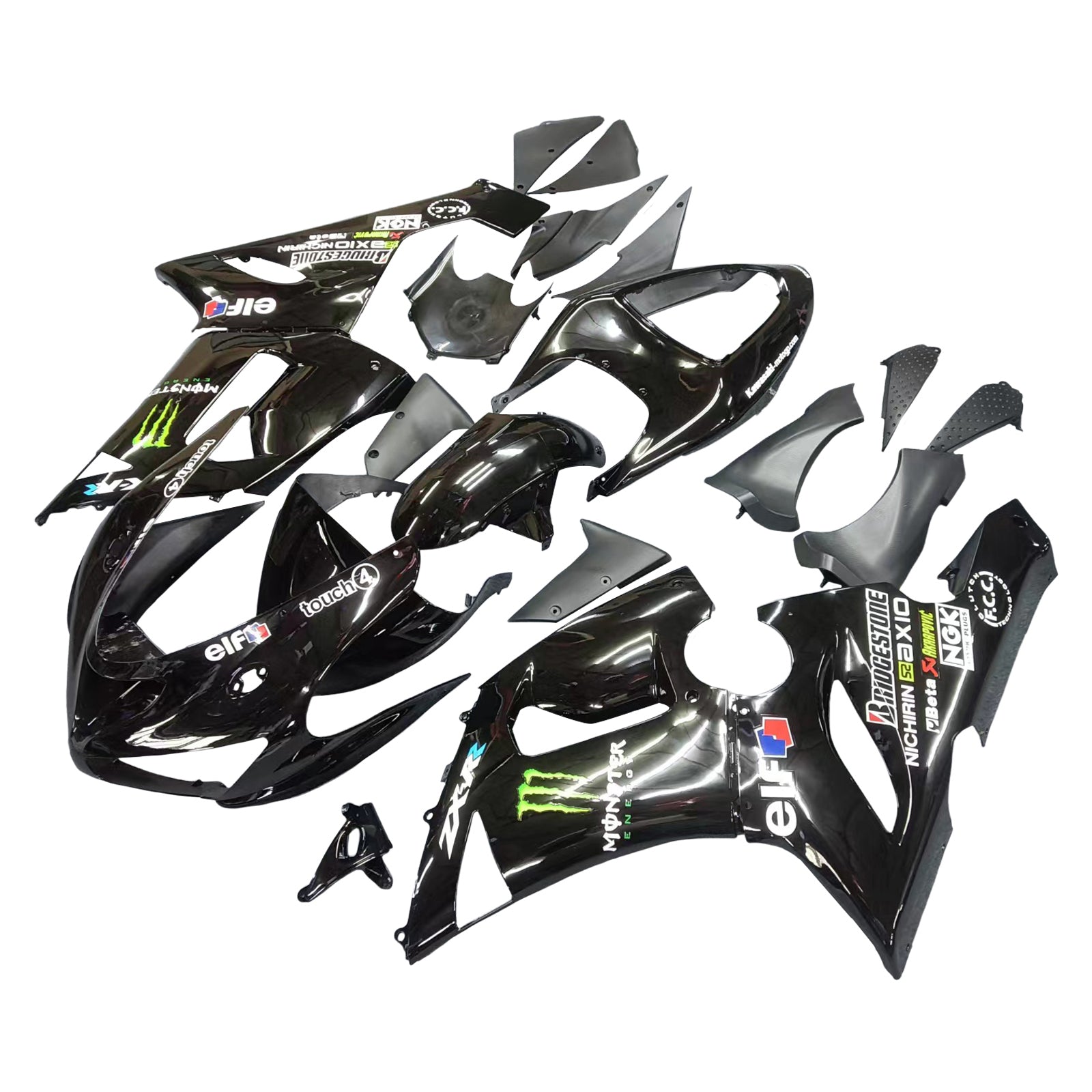 Kawasaki ZX6R 636 2005-2006 Fairing Kit Bodywork Plastic ABS