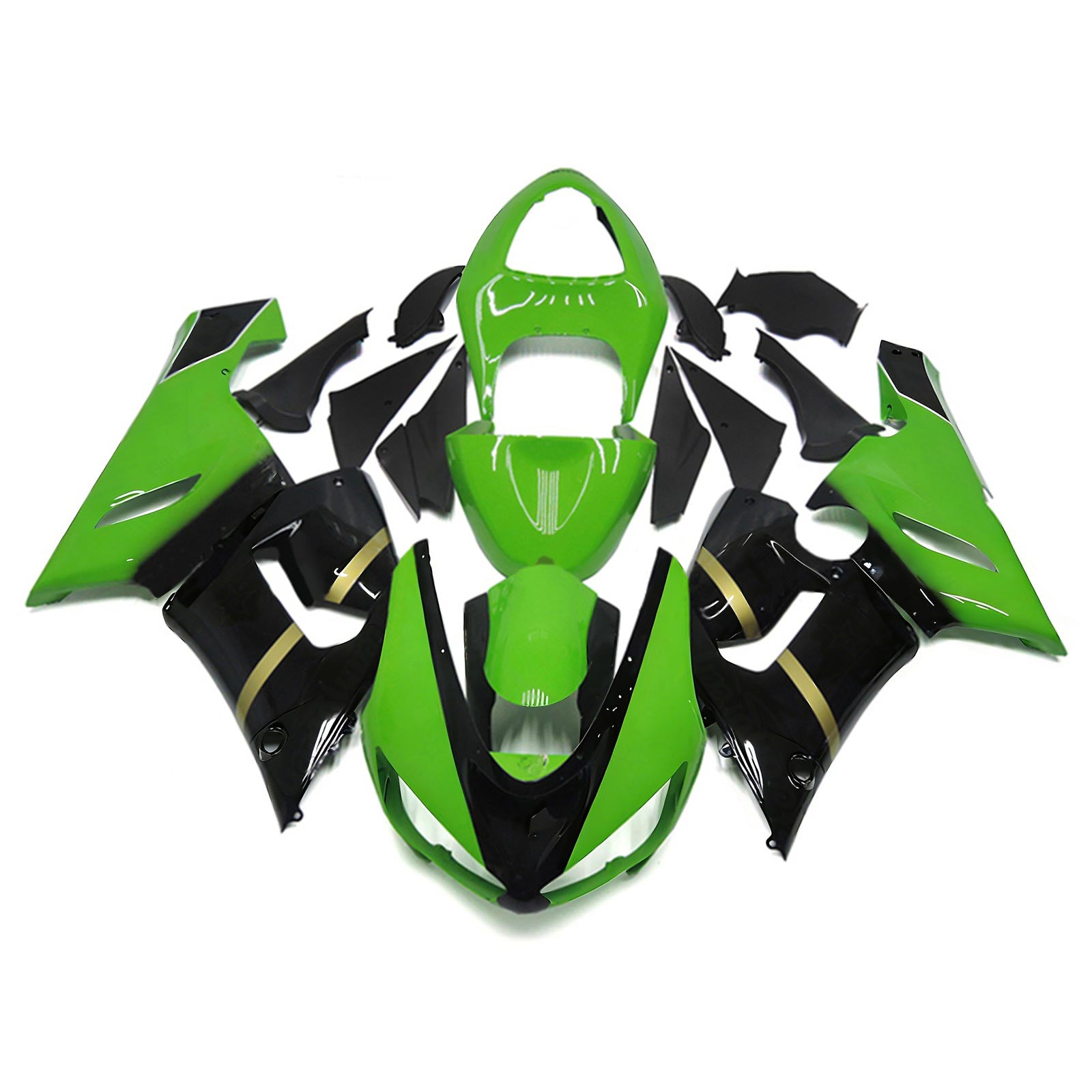 Kawasaki ZX6R 636 2005-2006 Fairing Kit Bodywork Plastic ABS