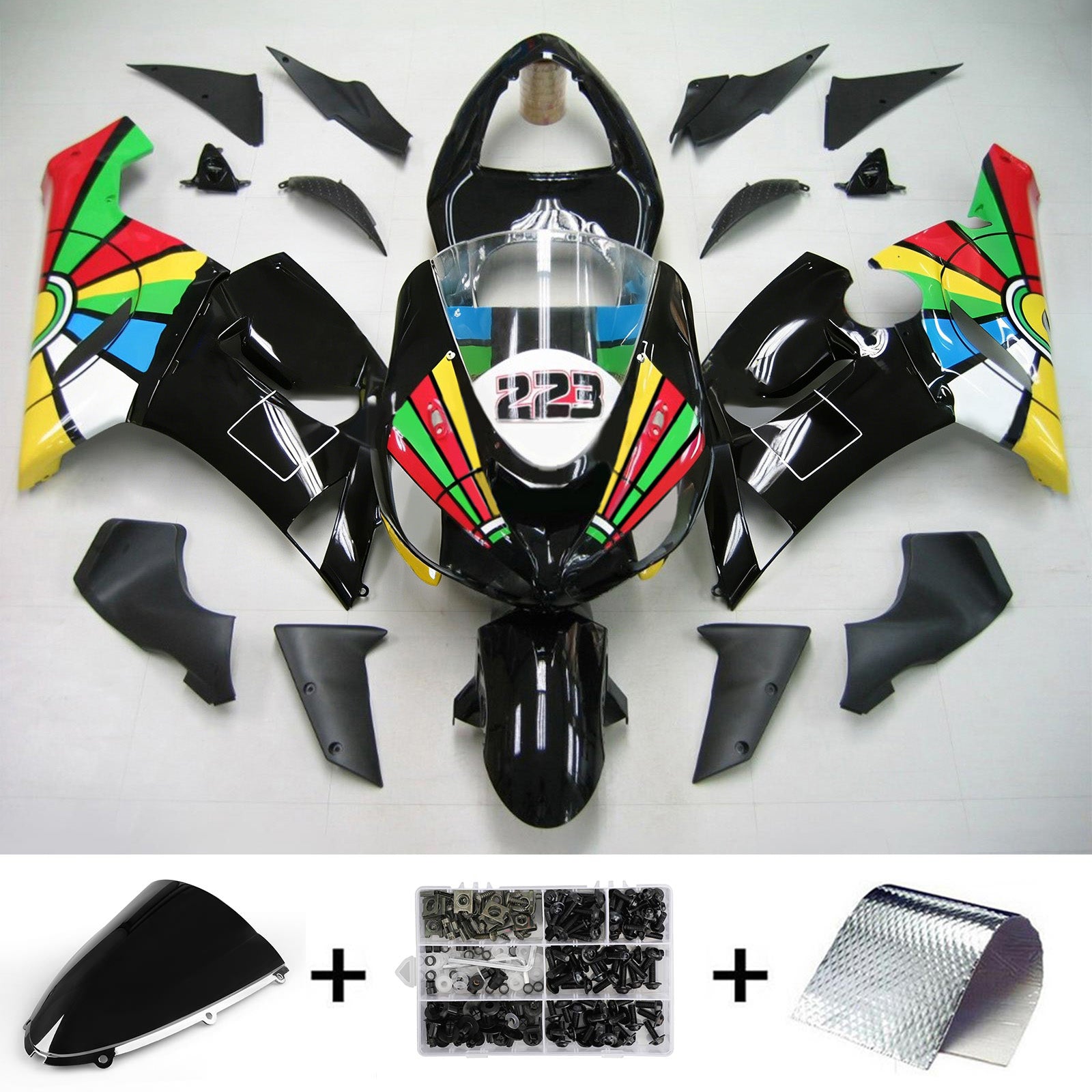 가와사키 ZX6R 636 2005-2006용 일반 페어링 키트