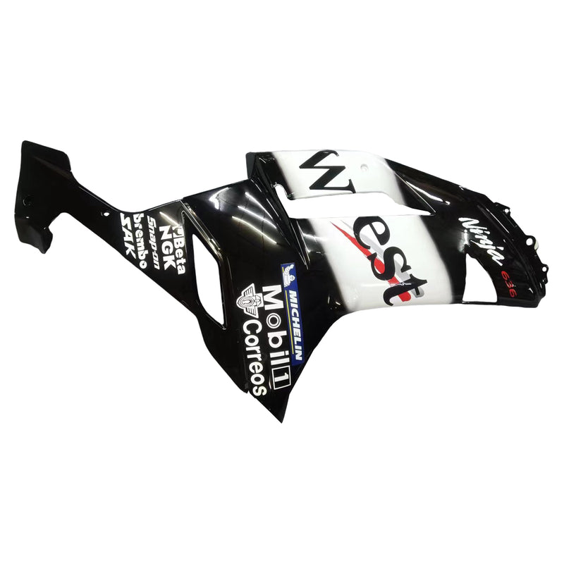 Fairings 2007-2008 Kawasaki ZX6R ZX636 أسود أبيض غرب نينجا عام