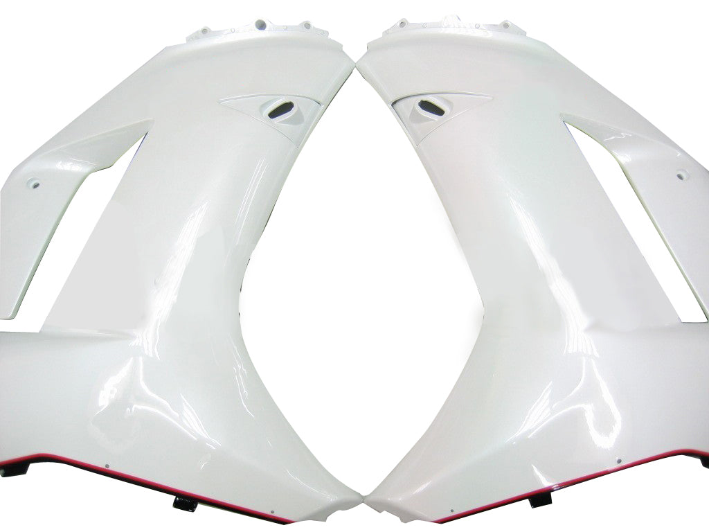 Fairings 2007-2008 Kawasaki ZX6R ZX636 White Red Black ZX6R Generic