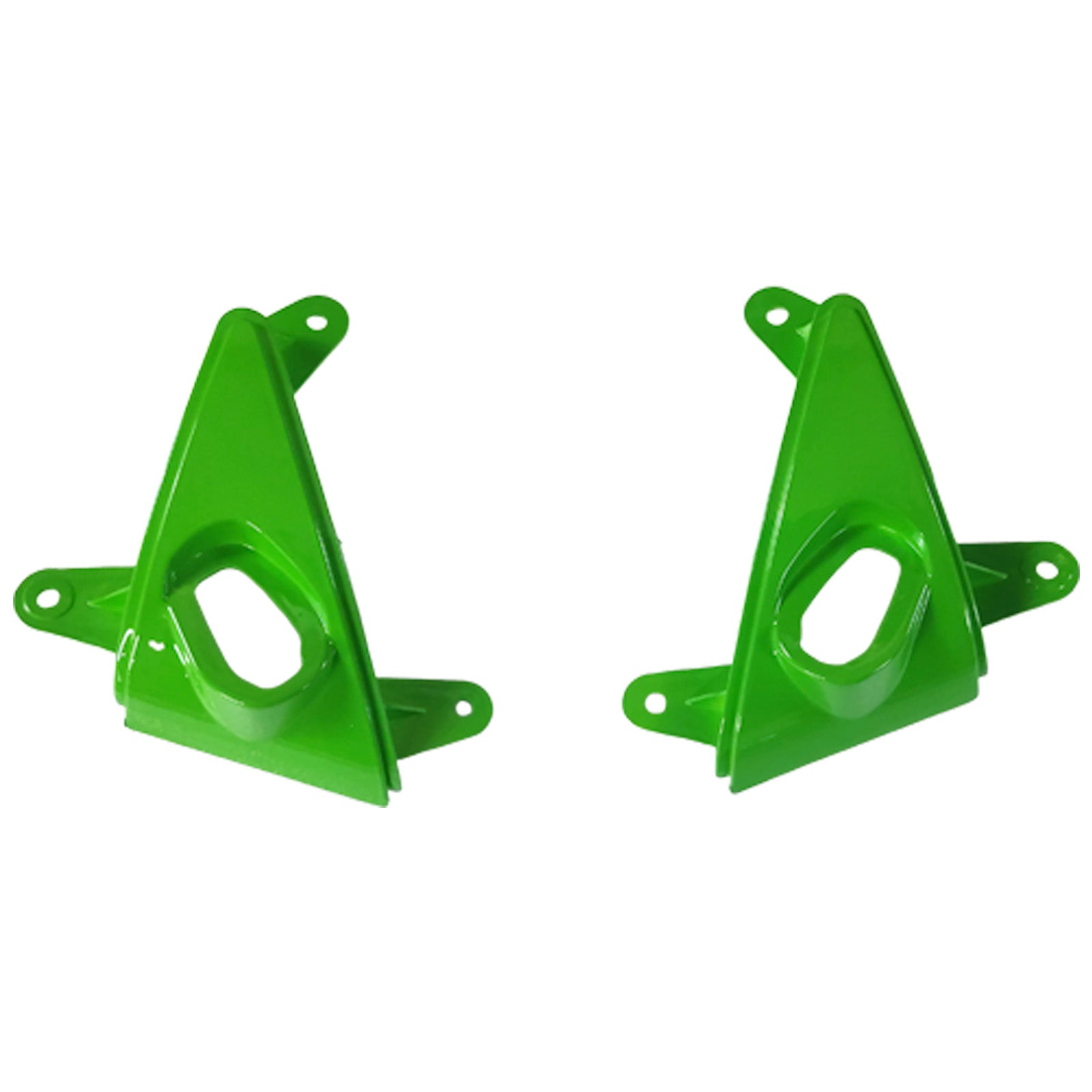 Fairings 2007-2008 Kawasaki ZX6R ZX636 Green Black Silver Ninja ZX6R Generic