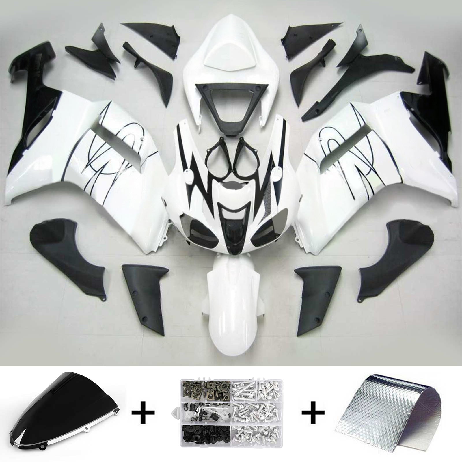 Kit Carenado Para Kawasaki ZX6R 636 2007-2008 Genérico