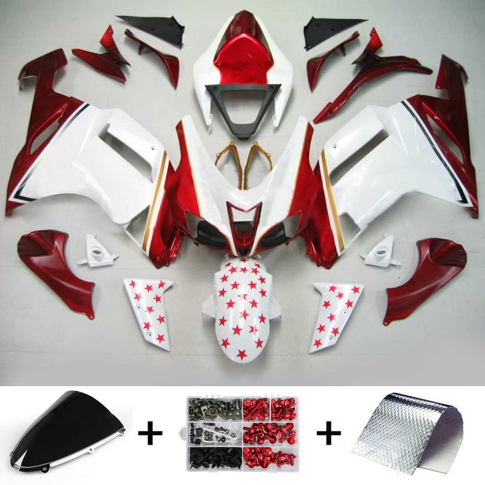 가와사키 ZX6R 636 2007-2008용 일반 페어링 키트