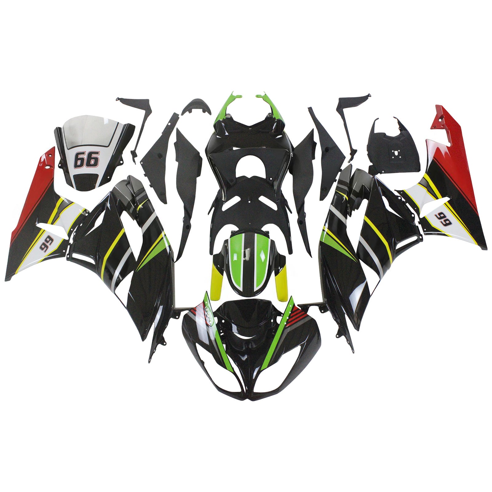 가와사키 ZX6R 636 2009-2012용 일반 페어링 키트