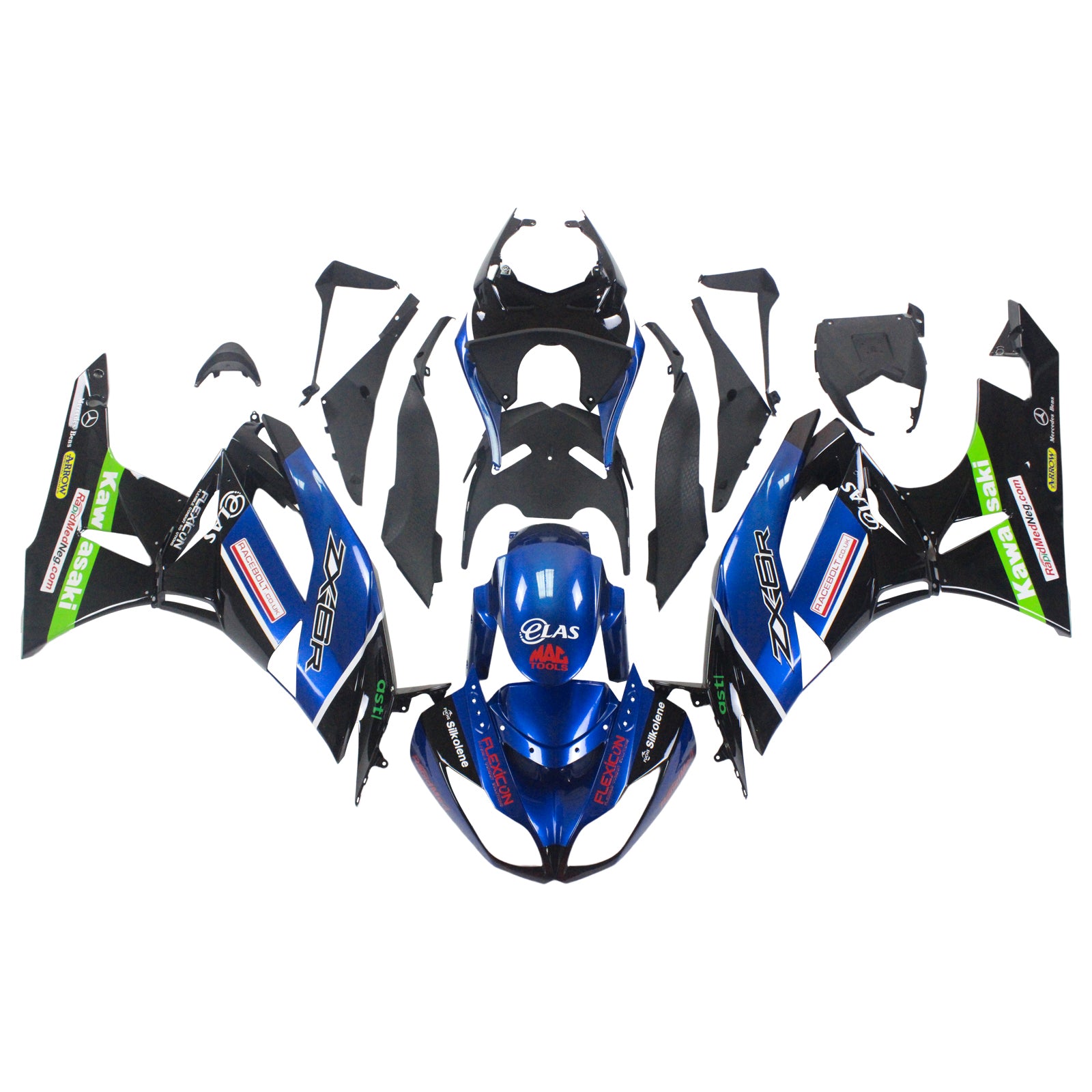 Kit Carenado Para Kawasaki ZX6R 636 2009-2012 Genérico