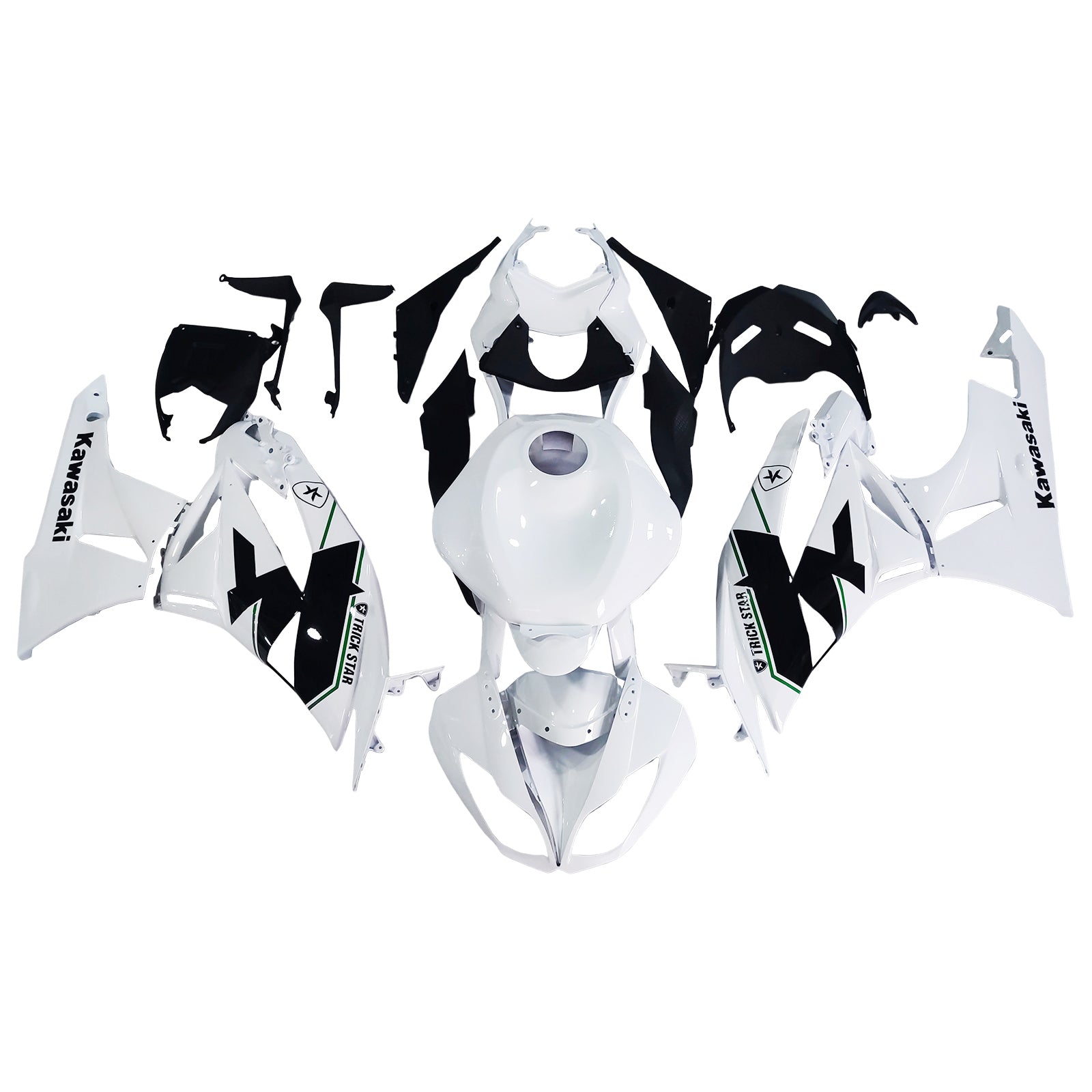 Kawasaki ZX6R 636 2009-2012 Fairing Kit Bodywork Plastic ABS