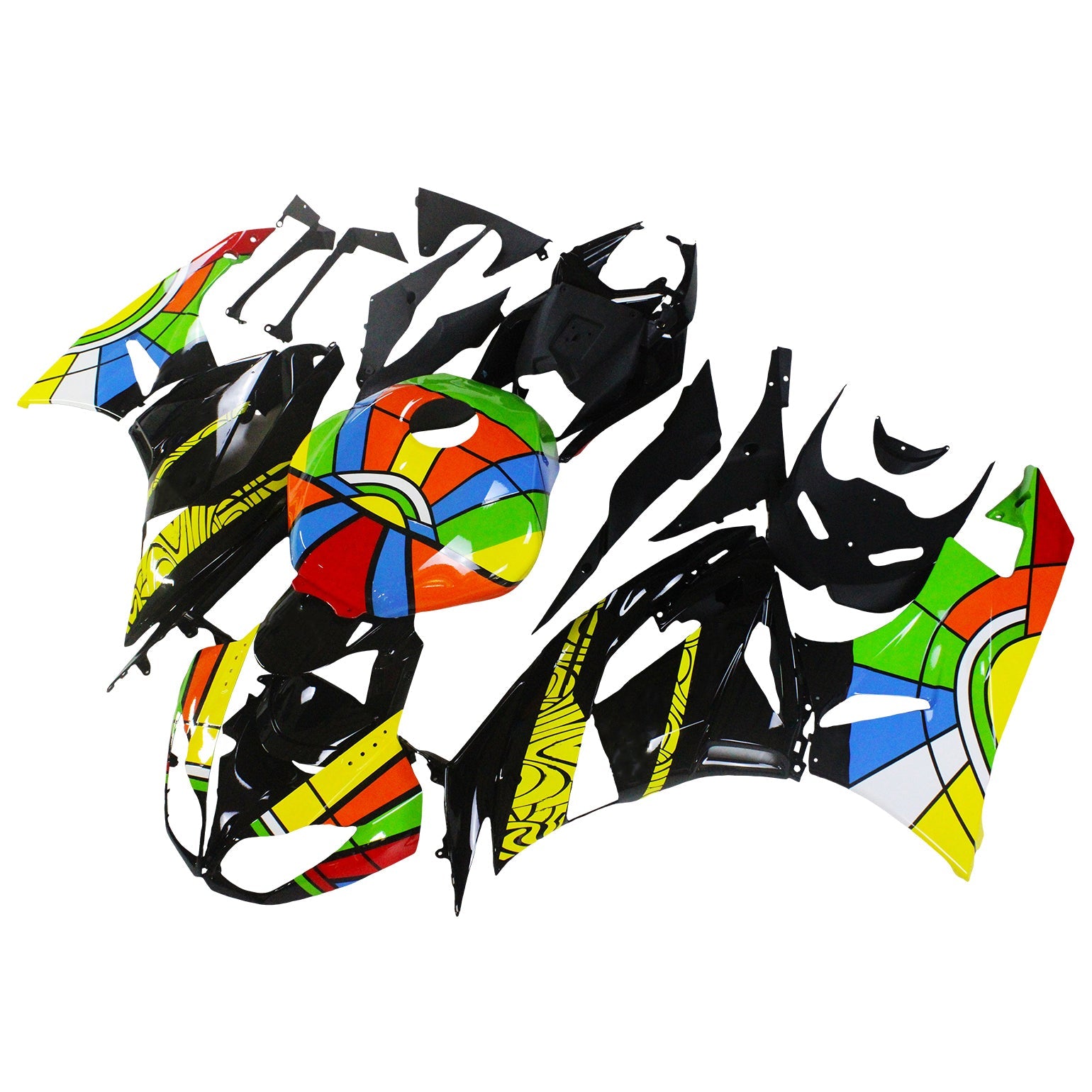 Kawasaki ZX6R 636 2009-2012 Fairing Kit Bodywork Plastic ABS