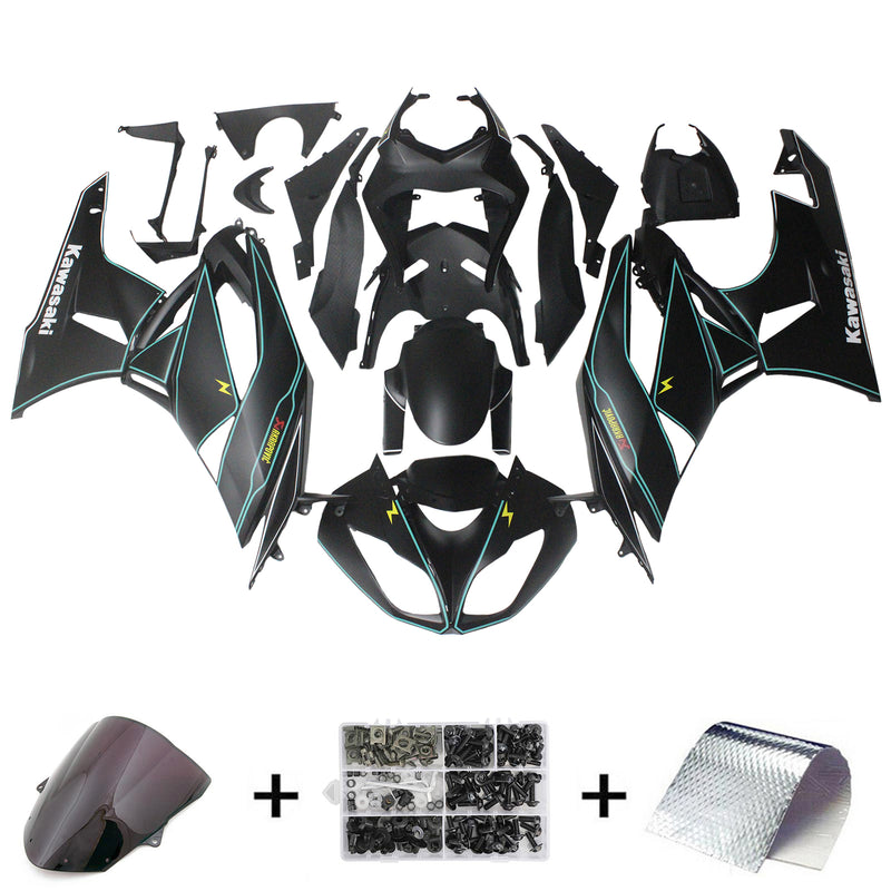 Kawasaki ZX6R 636 2009-2012 Fairing Kit Bodywork Plastic ABS