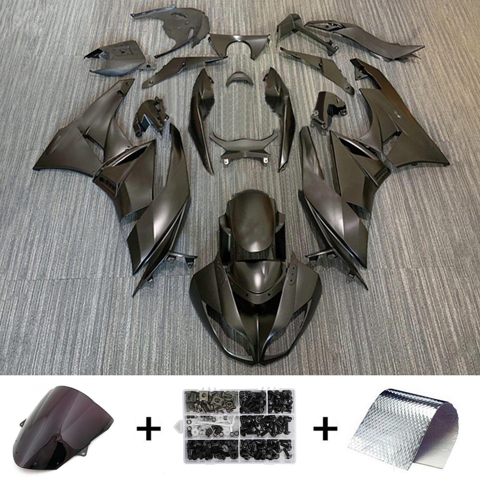 Kawasaki ZX6R 636 2009-2012 Fairing Kit Bodywork Plastic ABS