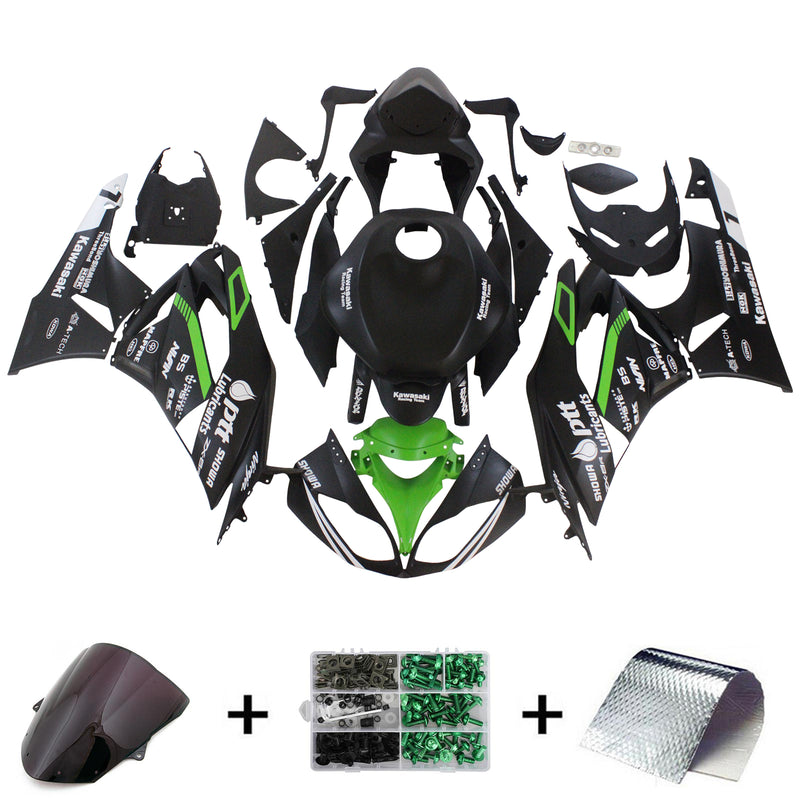 Kawasaki ZX6R 636 2009-2012 Fairing Kit Bodywork Plastic ABS