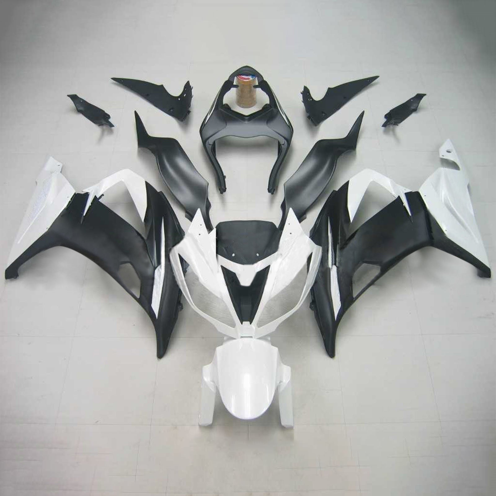 Carenados 2013-2018 Plásticos Kawasaki ZX6R 636 Blanco Ninja Genérico