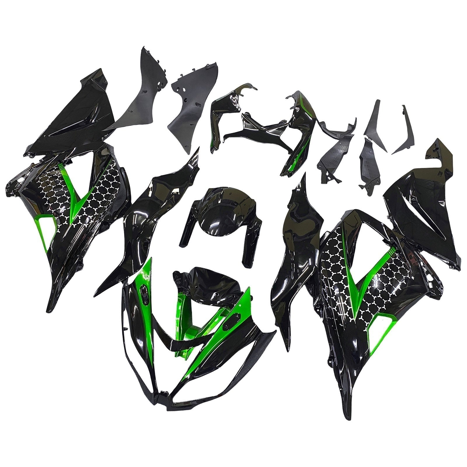 Injection Fairing Kit Bodywork Plastic ABS fit For Kawasaki ZX6R 636 2013-2018