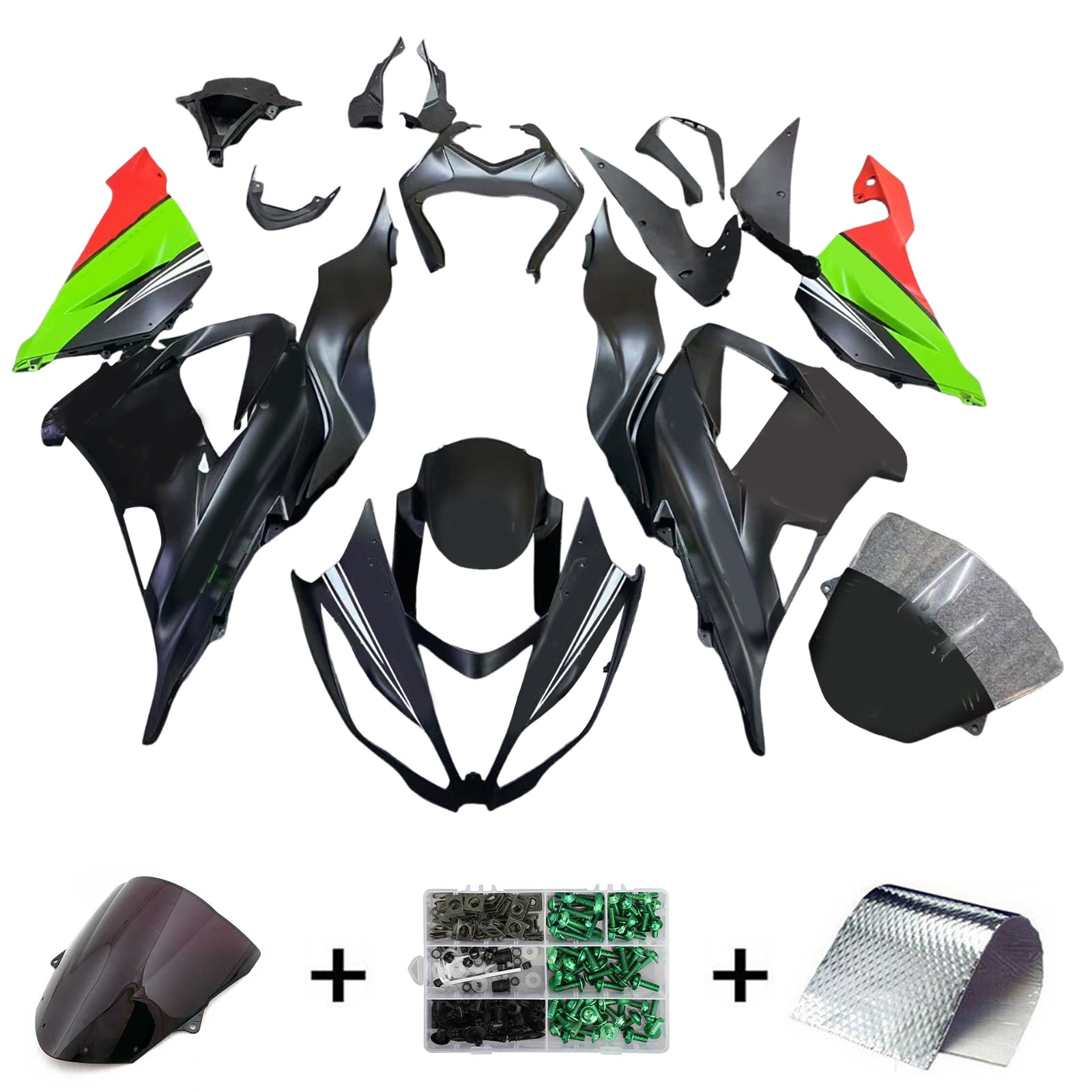 Kawasaki ZX6R 636 2013-2018 Fairing Kit Bodywork Plastic ABS