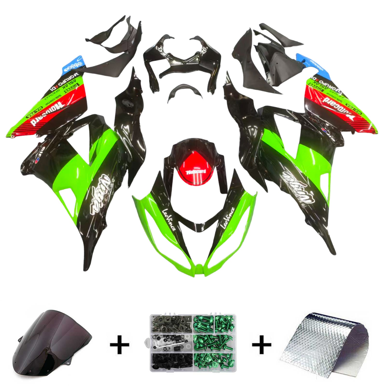 Kawasaki ZX6R 636 2013-2018 Fairing Kit Bodywork Plastic ABS