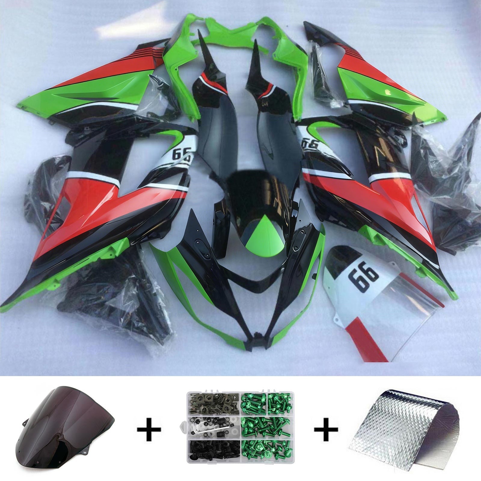 Kawasaki ZX6R 636 2013-2018 Fairing Kit Bodywork Plastic ABS