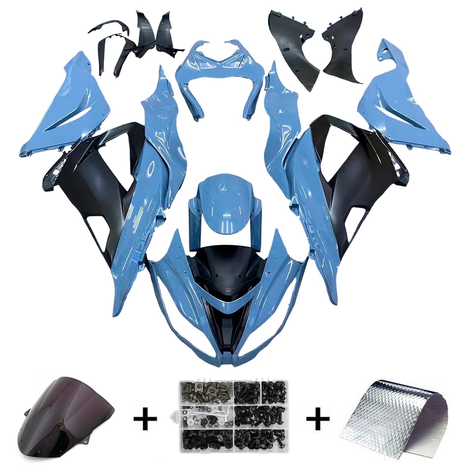 Kawasaki ZX6R 636 2013-2018 Fairing Kit Bodywork Plastic ABS