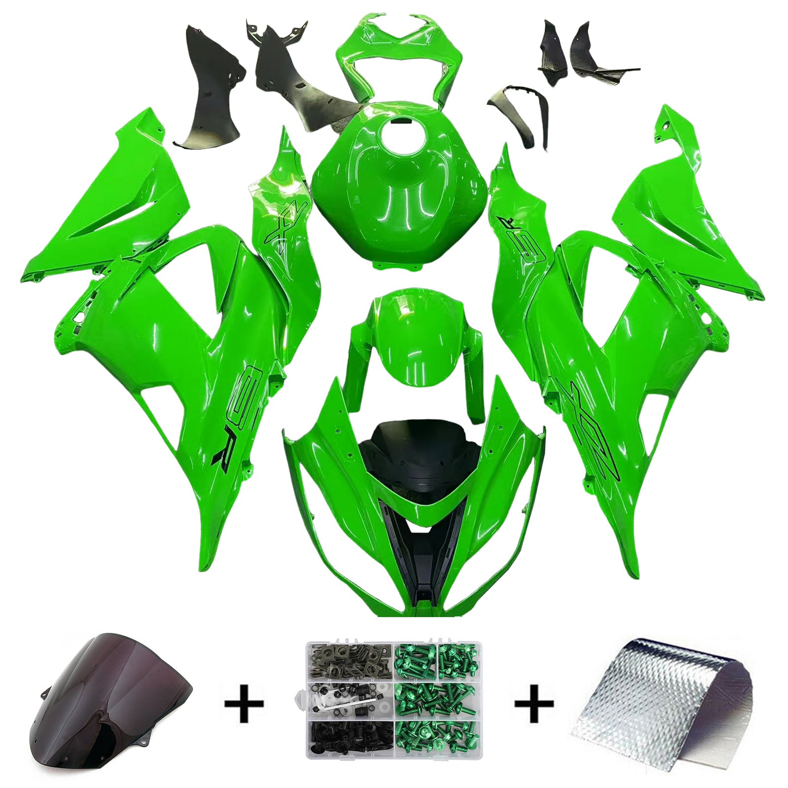 Kawasaki ZX6R 636 2013-2018 Fairing Kit Bodywork Plastic ABS