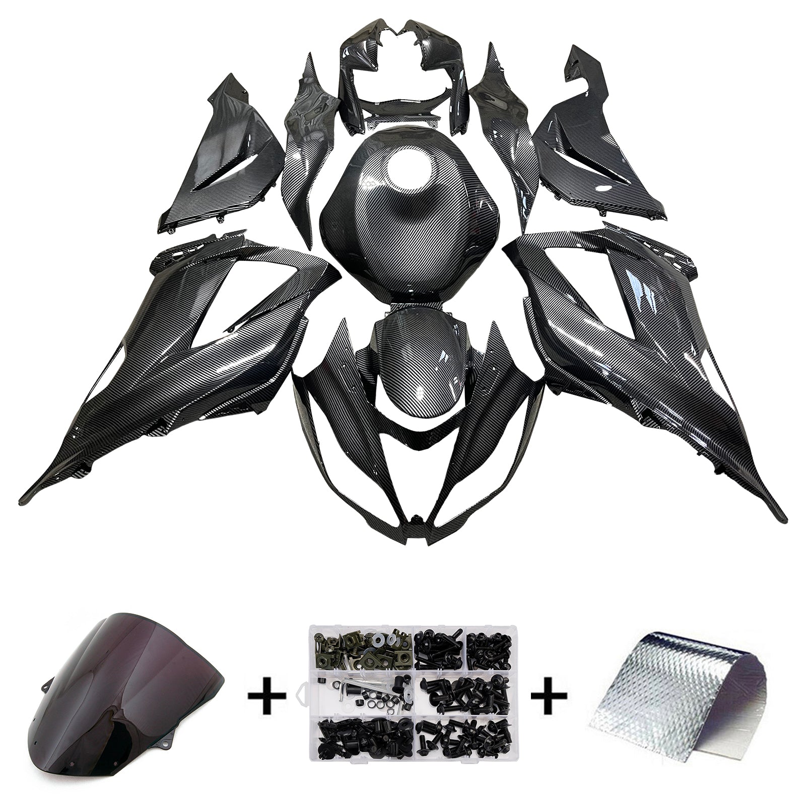 Injection Fairing Kit Bodywork Plastic ABS fit For 2013-2018 Kawasaki ZX6R 636