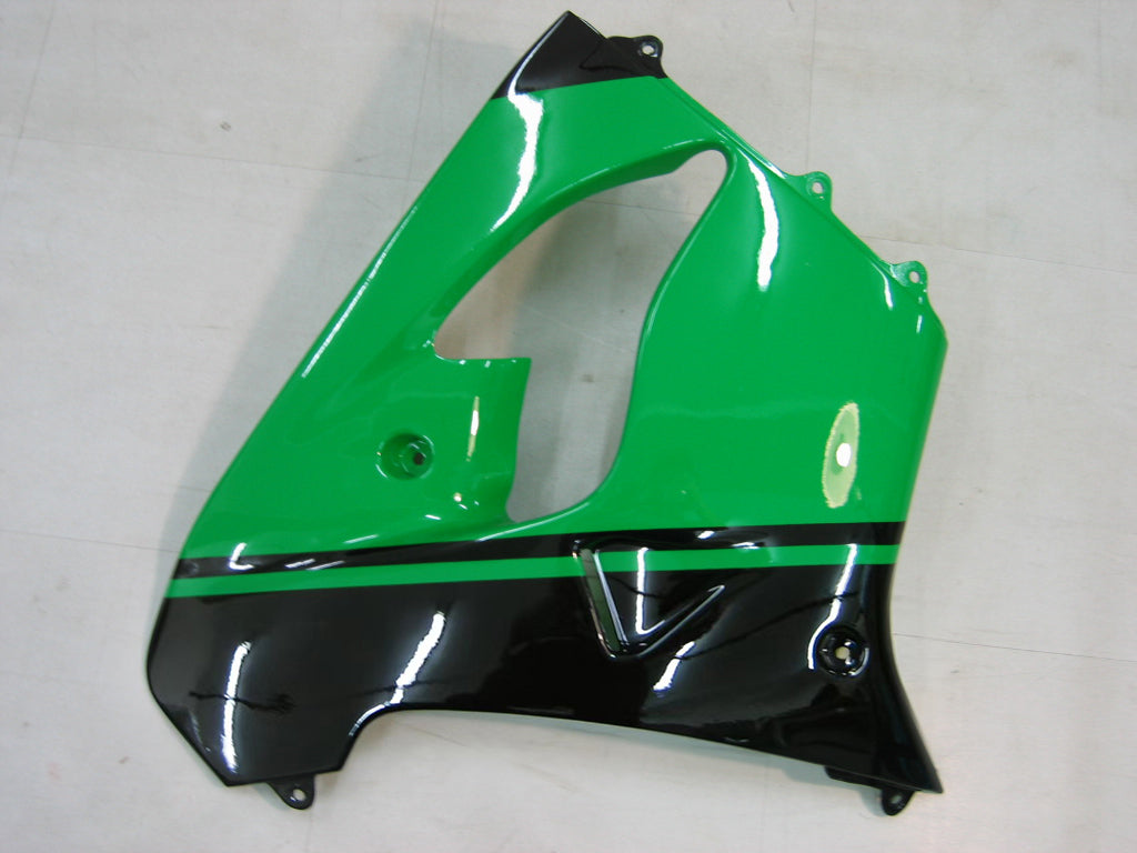 Fairings 2000-2001 Kawasaki ZX 9R Green Black No.14 ZX9R Generic