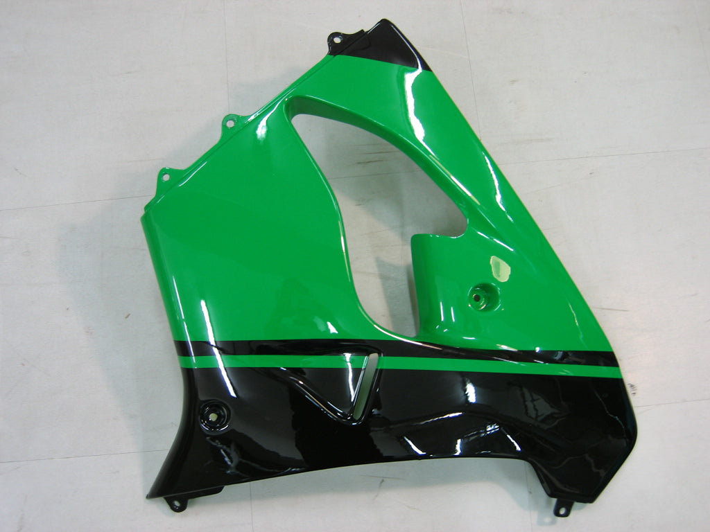 Fairings 2000-2001 Kawasaki ZX 9R Green Black No.14 ZX9R Generic