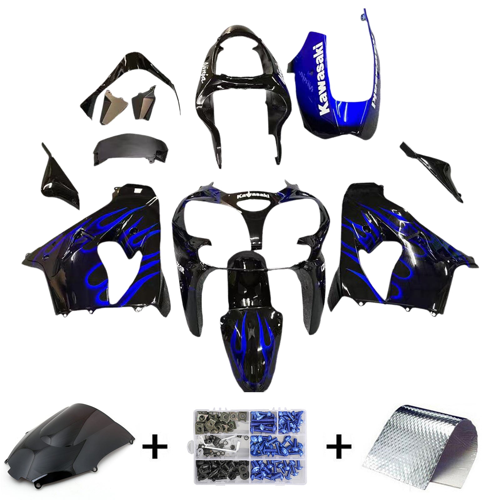 Kit Carenado Para Kawasaki ZX9R 2000-2001 Genérico