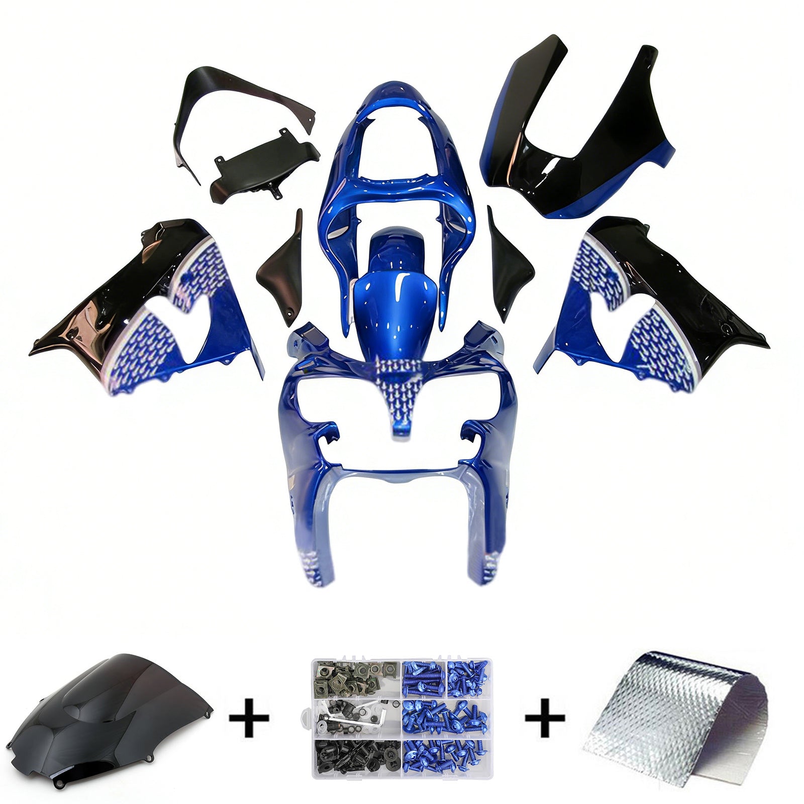 Kawasaki ZX9R 2000-2001 Fairing Kit Bodywork Plastic ABS