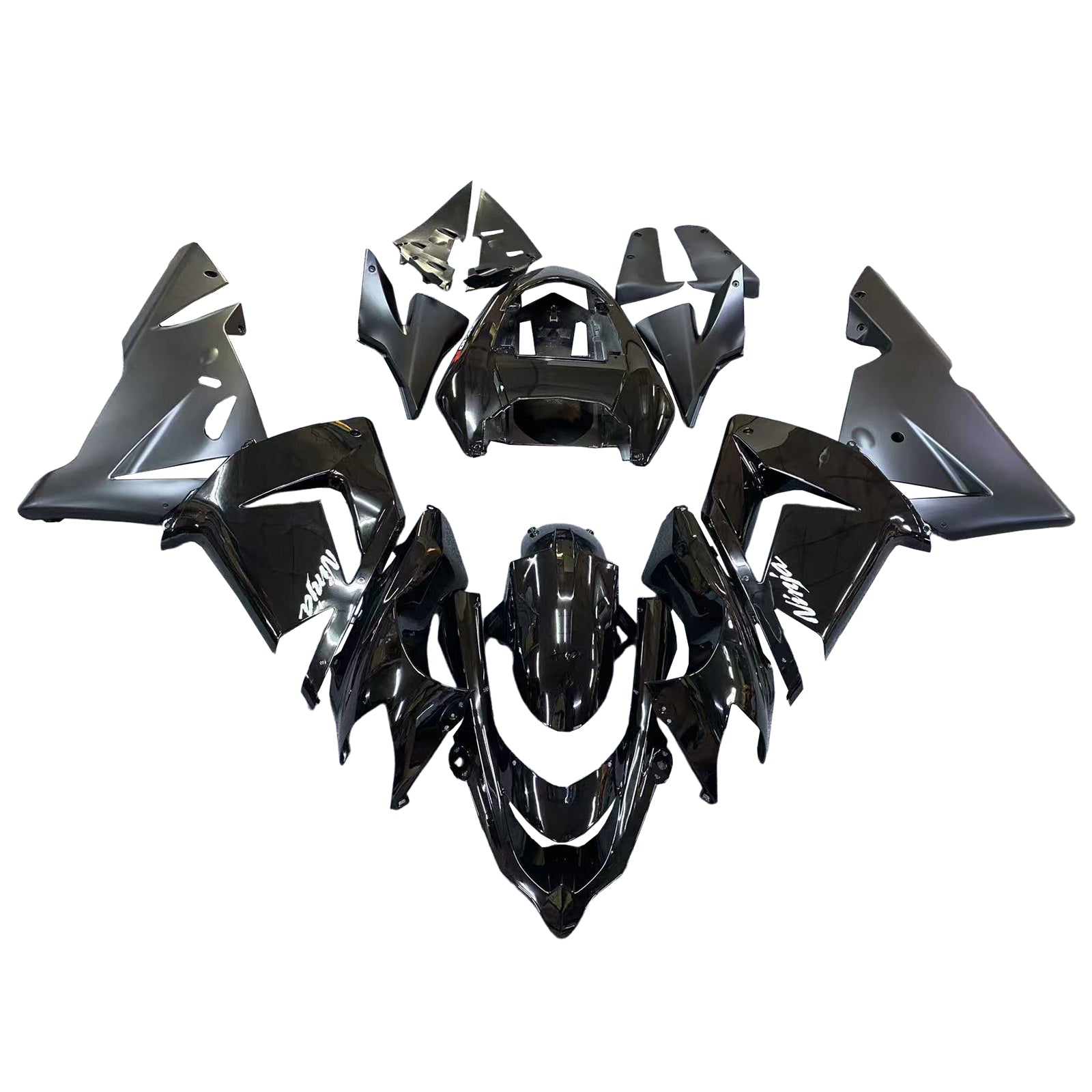 Fairings 2004-2005 Kawasaki ZX 10R All Black Ninja  Generic