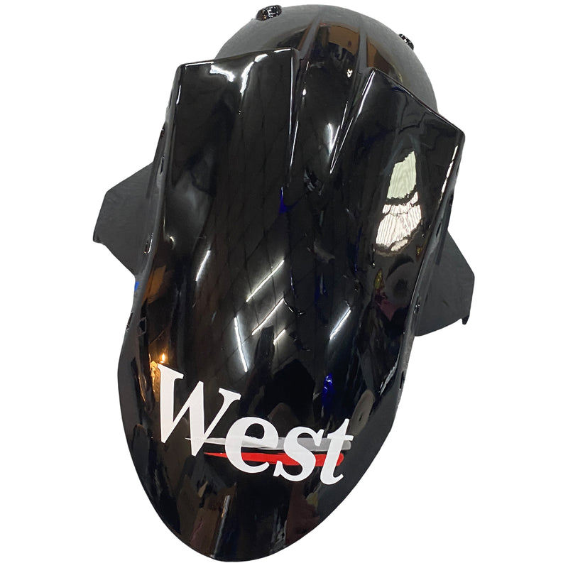 Fairings 2004-2005 كاواساكي ZX 10R أسود أبيض غرب نينجا