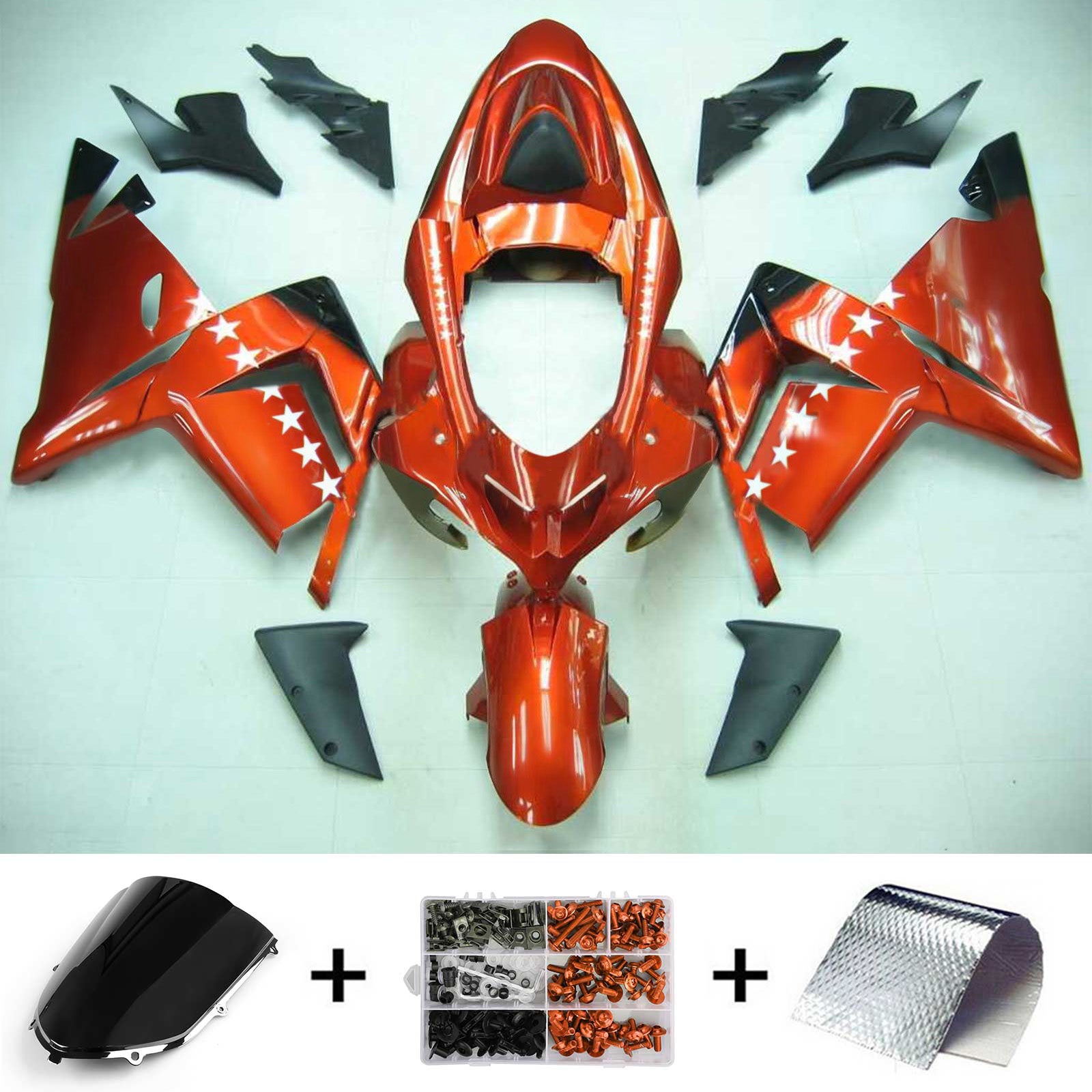 Kit Carenado Para Kawasaki ZX10R 2004-2005 Genérico